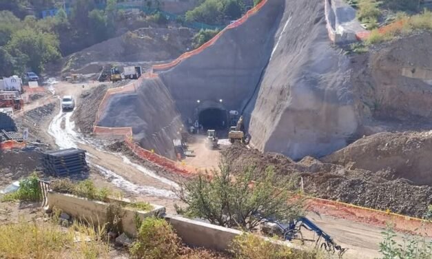 TÚNEL FERROVIARIO EN NOGALES ALCANZA EL 50% DE AVANCE